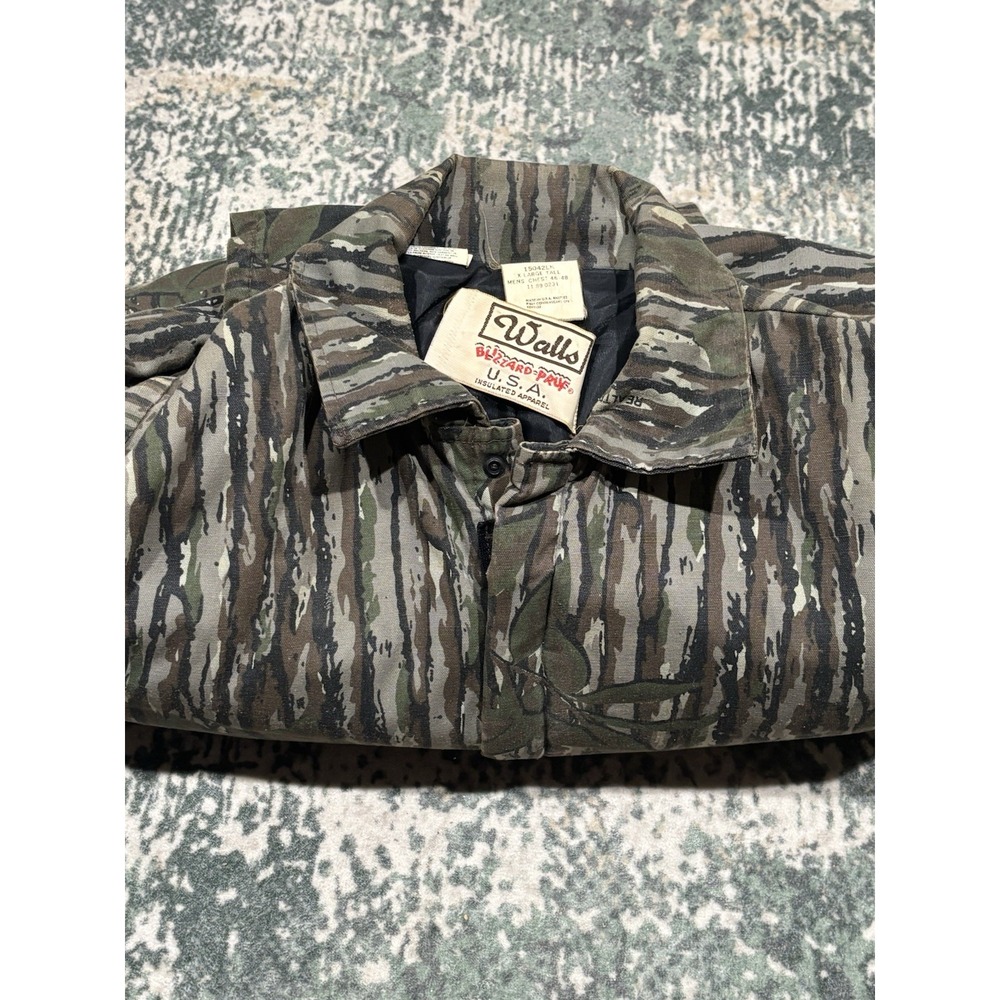 VTG Walls Blizzard Pruf Realtree Camo Coveralls XL Tall Made In USA EUC